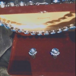 Necklace with matching clip earrings